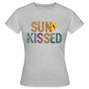 Ensoleillé - T-shirt Femme - gris chiné - Devant - AI Model Female 172 dark (172cm)