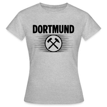 Dortmund Glueck auf - Frauen T-Shirt - Grau meliert - Vorne - AI Model Female 172 dark (172cm)