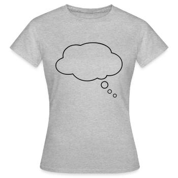 Talking bubble - comic - Women's T-Shirt - heather grey - Front - AI Model Female 172 dark (172cm)