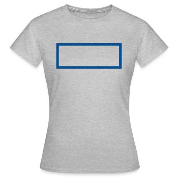 Croquis Rectangle - T-shirt Femme - gris chiné - Devant - AI Model Female 172 dark (172cm)