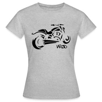 hd vrod - Frauen T-Shirt - Grau meliert - Vorne - AI Model Female 172 dark (172cm)