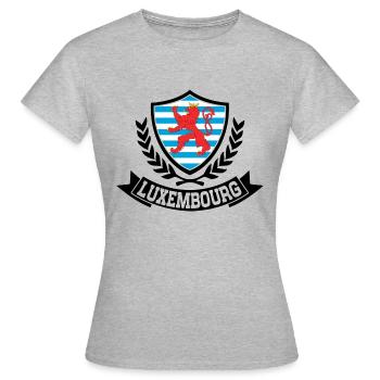 Luxembourg - T-shirt Femme - gris chiné - Devant - AI Model Female 172 dark (172cm)