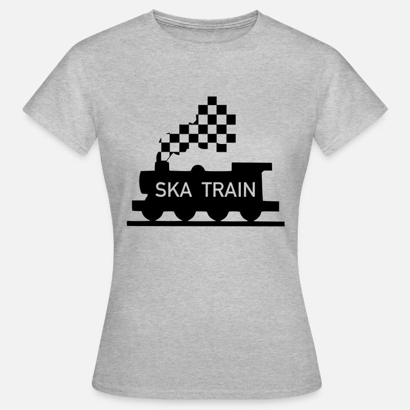 ska train - Women's T-Shirt - heather grey