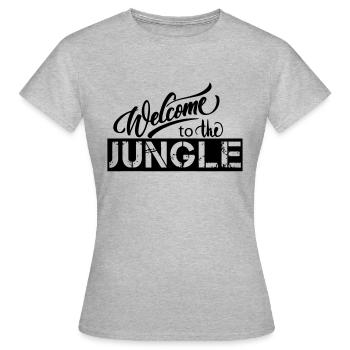 welcome to the jungle - Women's T-Shirt - heather grey - Front - AI Model Female 172 dark (172cm)