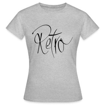 rétro - T-shirt Femme - gris chiné - Devant - AI Model Female 172 dark (172cm)
