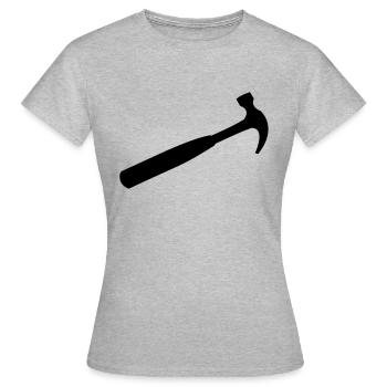 marteau - T-shirt Femme - gris chiné - Devant - AI Model Female 172 dark (172cm)