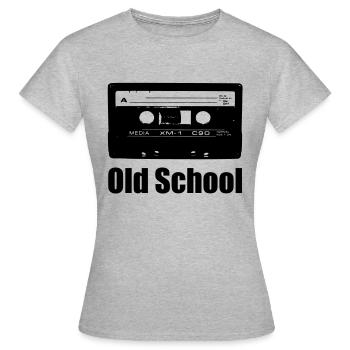 cassette - Women's T-Shirt - heather grey - Front - AI Model Female 172 dark (172cm)