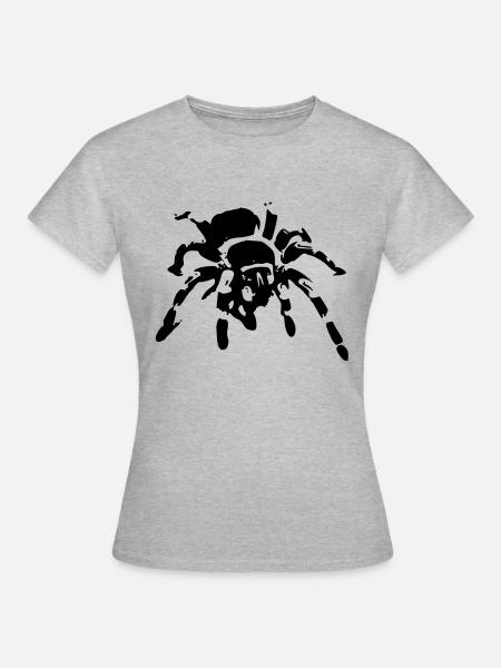spinne - Frauen T-Shirt - Grau meliert