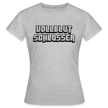 vollblut schlosser - Frauen T-Shirt - Grau meliert - Vorne - AI Model Female 172 dark (172cm)