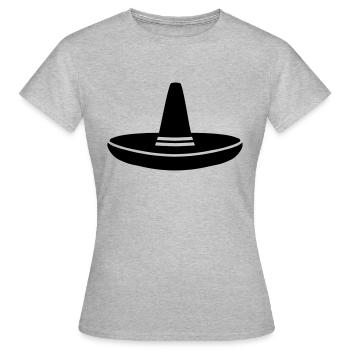 sombrero - Frauen T-Shirt - Grau meliert - Vorne - AI Model Female 172 dark (172cm)