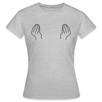 Aiguilles d’Italie - T-shirt Femme - gris chiné - Devant - AI Model Female 172 dark (172cm)