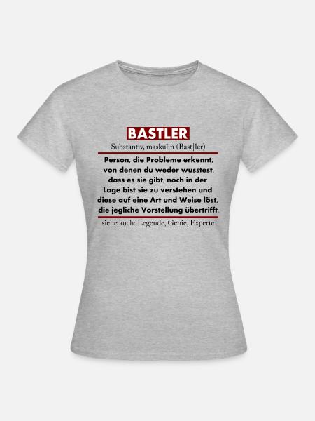 Bastler - Frauen T-Shirt - Grau meliert