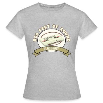Sound - Oldschool - Frauen T-Shirt - Grau meliert - Vorne - AI Model Female 172 dark (172cm)
