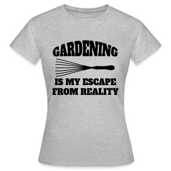 Garten Hobbygärtner Obstgarten Geschenk Gärtner - Frauen T-Shirt - Grau meliert - Vorne - AI Model Female 172 dark (172cm)