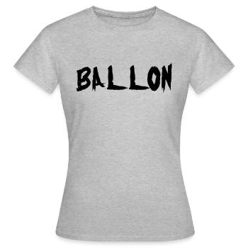 Ballon - Frauen T-Shirt - Grau meliert - Vorne - AI Model Female 172 dark (172cm)