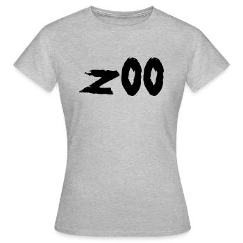 Zoo - Frauen T-Shirt - Grau meliert - Vorne - AI Model Female 172 dark (172cm)