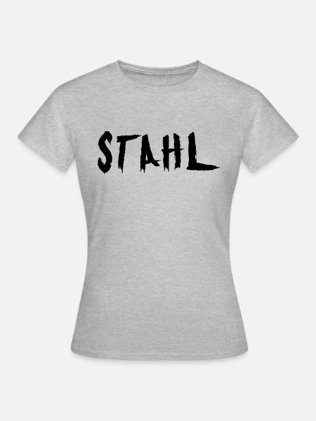 Stahl - Frauen T-Shirt - Grau meliert
