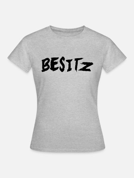 Besitz - Frauen T-Shirt - Grau meliert