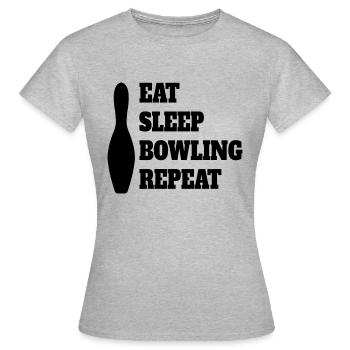 Bowling Cadeau Bowling Bowling Bowling Bowling Bowling Ball - T-shirt Femme - gris chiné - Devant - AI Model Female 172 dark (172cm)