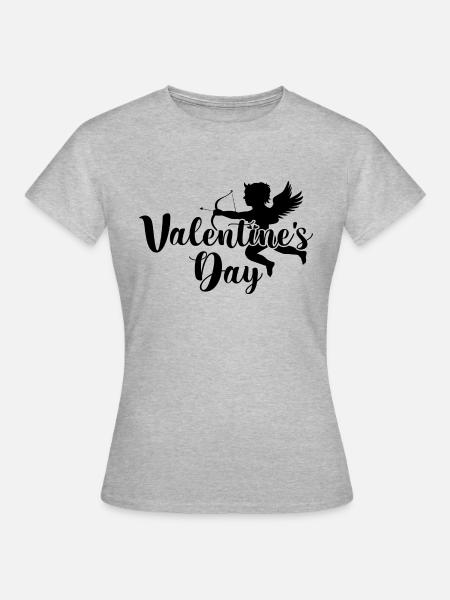 Valentine´s Day - Frauen T-Shirt - Grau meliert