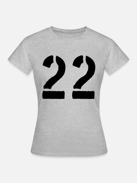22 - Frauen T-Shirt - Grau meliert