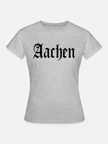 Aachen Aachener Stadt Geschenkidee - Frauen T-Shirt - Grau meliert