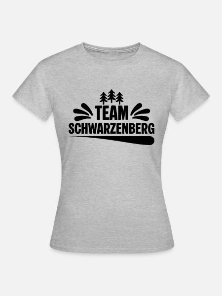 Team Schwarzenberg - Frauen T-Shirt - Grau meliert