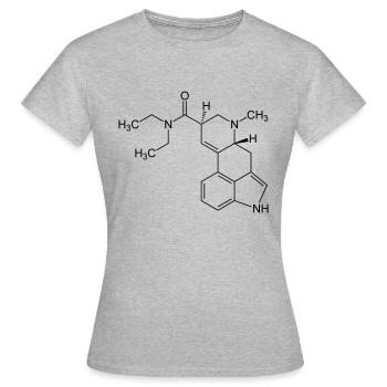 LSD - Frauen T-Shirt - Grau meliert - Vorne - AI Model Female 172 dark (172cm)