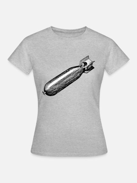 bomb - Frauen T-Shirt - Grau meliert