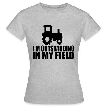 ich bin in meinem Bereich hervorragend 2 - Frauen T-Shirt - Grau meliert - Vorne - AI Model Female 172 dark (172cm)