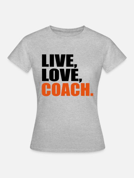 Trainer - Frauen T-Shirt - Grau meliert