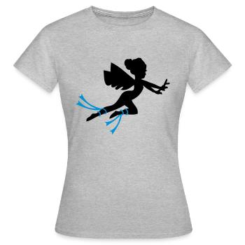 Fee griechischen Mythen - Frauen T-Shirt - Grau meliert - Vorne - AI Model Female 172 dark (172cm)