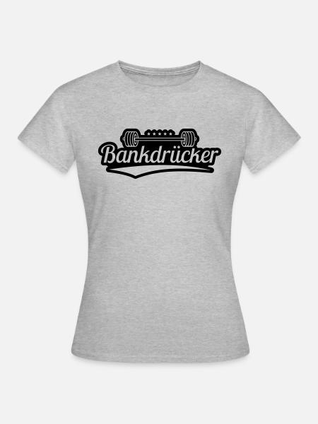 bankdruecker_gu1 - Frauen T-Shirt - Grau meliert
