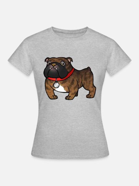 Köbi Comicstyle transparent - Frauen T-Shirt - Grau meliert
