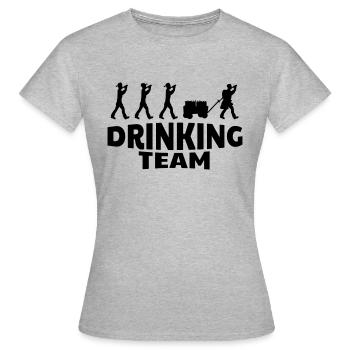 équipe potable - T-shirt Femme - gris chiné - Devant - AI Model Female 172 dark (172cm)