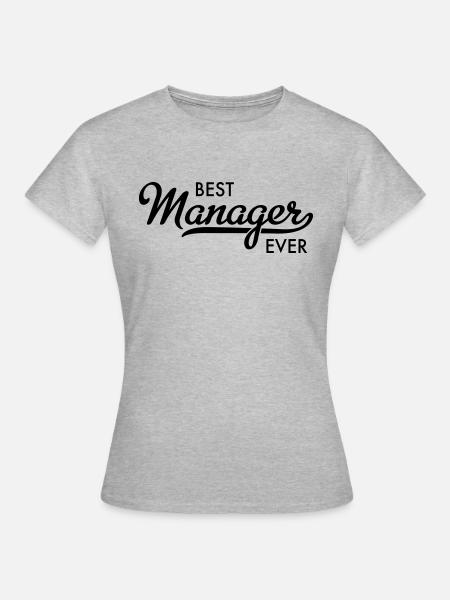 Manager - Frauen T-Shirt - Grau meliert