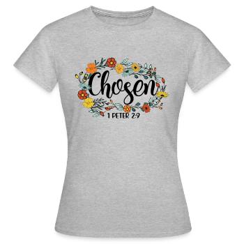 Église Religion Catholique Catholique Jésus-Christ - T-shirt Femme - gris chiné - Devant - AI Model Female 172 dark (172cm)