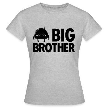 Frère aîné - T-shirt Femme - gris chiné - Devant - AI Model Female 172 dark (172cm)