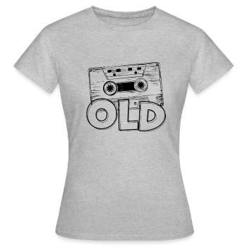 Cassette audio - T-shirt Femme - gris chiné - Devant - AI Model Female 172 dark (172cm)