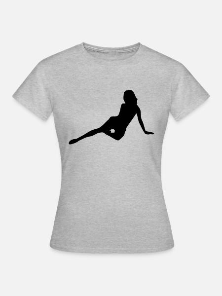 sexy - Frauen T-Shirt - Grau meliert