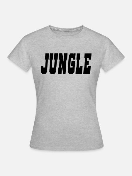Dschungel - Frauen T-Shirt - Grau meliert