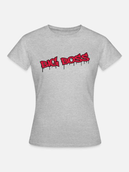 Big Boss - Frauen T-Shirt - Grau meliert