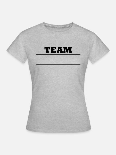 Team - Frauen T-Shirt - Grau meliert