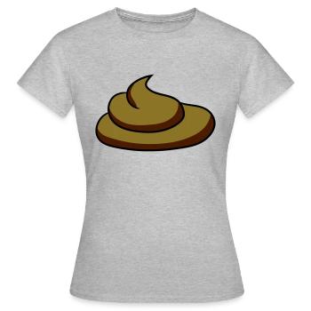 gâteaux puent la merde merde tas Kot odeur des pet - T-shirt Femme - gris chiné - Devant - AI Model Female 172 dark (172cm)