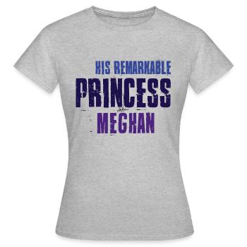 HT Royal Wedding Remarkable Princess blue - Frauen T-Shirt - Grau meliert - Vorne - AI Model Female 172 dark (172cm)