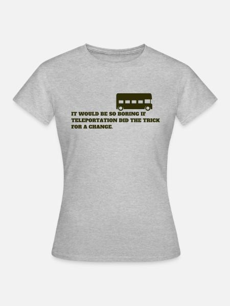 Teleportation Auto Fahrzeug Wagen Schrauber tuner - Frauen T-Shirt - Grau meliert