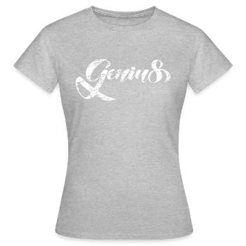 Genius - Frauen T-Shirt - Grau meliert - Vorne - AI Model Female 172 dark (172cm)