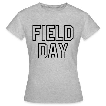 Journée sur le terrain - T-shirt Femme - gris chiné - Devant - AI Model Female 172 dark (172cm)