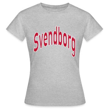 Canton de Svendborg - T-shirt Femme - gris chiné - Devant - AI Model Female 172 dark (172cm)