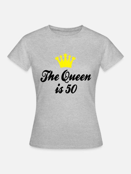 50° compleanno - Maglietta da donna - grigio melange